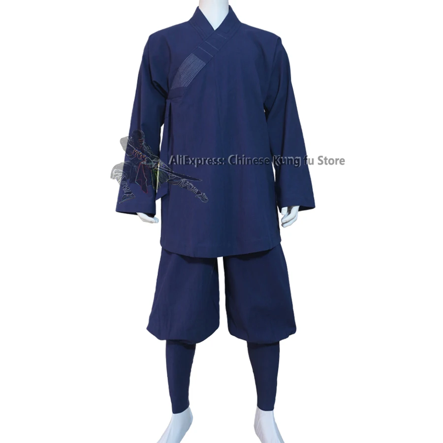 

Soft Cotton Buddhist Shaolin Robe Arhat Monk Kung fu Suit Tai chi Uniform Wushu Martial arts Top Pants