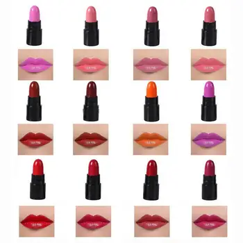 

12 Colors Long-lasting High Gloss Lipstick Lip Gloss Lip Stick Cream Beauty Brand Makeup Cosmetics