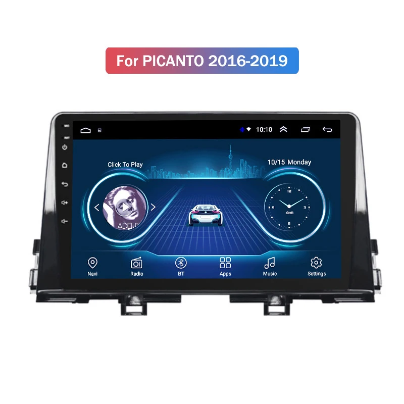 Car Multimedia AutoRadio For Kia Picanto 16-19 Large Screen Google Store Android Navigation 9.0 Stereo Video Player | Автомобили и