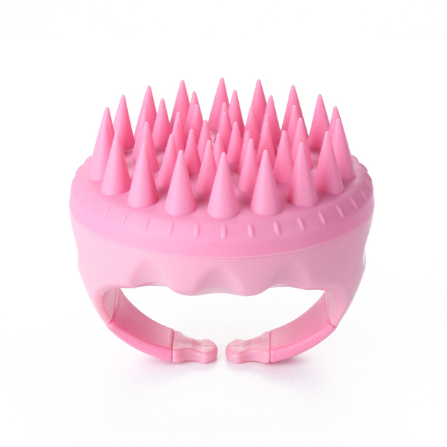 Silicone Shampoo Brush Handheld Round Soft Scalp Massage Brush Bath Massage Brush Hair Shower Brush Comb Hair Care
