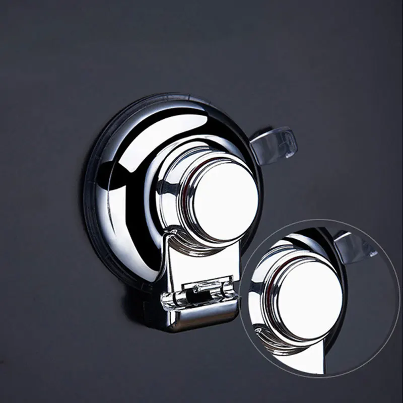 Unique Powerful Vacuum Strong Transparent Suction Cup Wall Hooks Free Seamless Nail Hook Hanger For Kitchen Bathroom