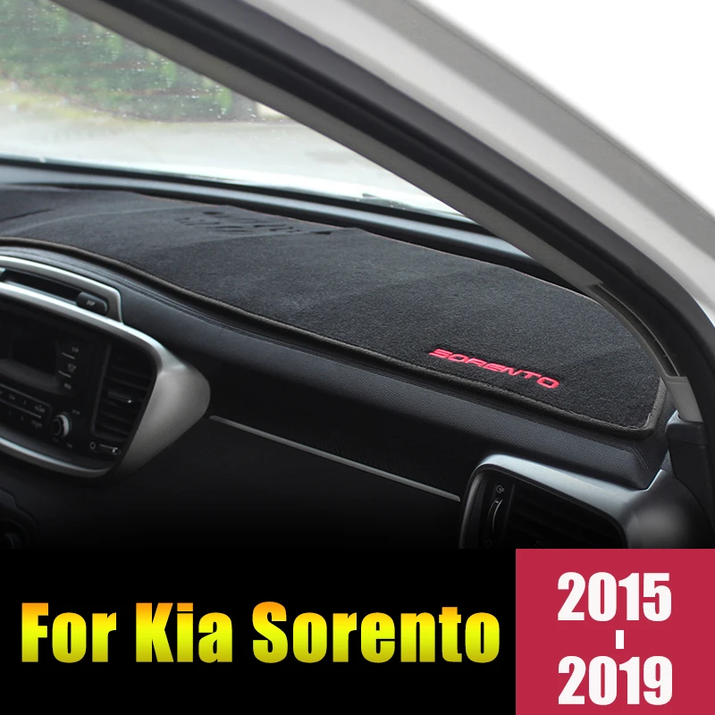 Противоскользящий коврик для приборной панели KIA Sorento UM 2015 2016 2017 2018 2019|Лепнина