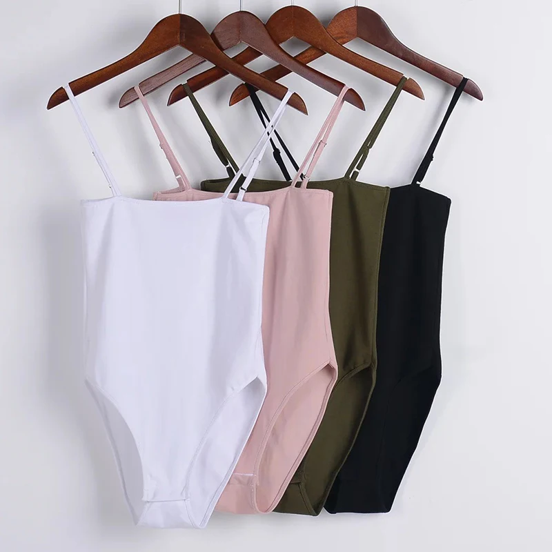 Novedad de verano-Camiseta Retro de una pieza para mujer, Color liso, ajustada, adelgazante, manga corta, gran escote en V