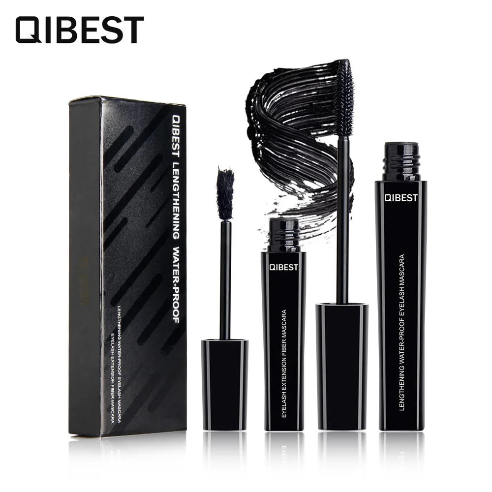 

Qibest 4d Fiber Eyelash Mascara Waterproof Eyes Makeup Rimel 4d Curling Thick Lengthening Mascara for Eyelashes Lash Make Up Kit