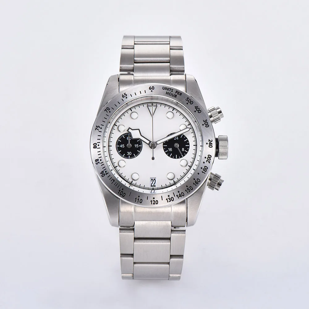 chronograph Watch 2019 VK64 quartz 41 mm luminous hand stainless steel case bracelet multifunctional watch 67 | Наручные часы