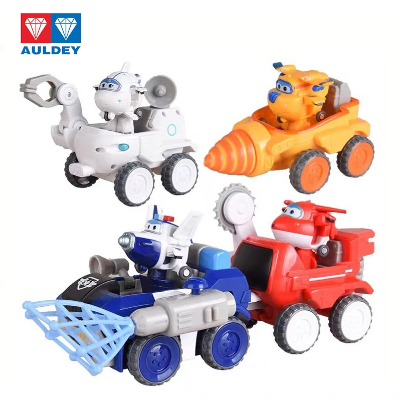 

AULDEY Super Wings large space adventure engineering vehicle toy set with mini robot movable puppet toy for children gifts