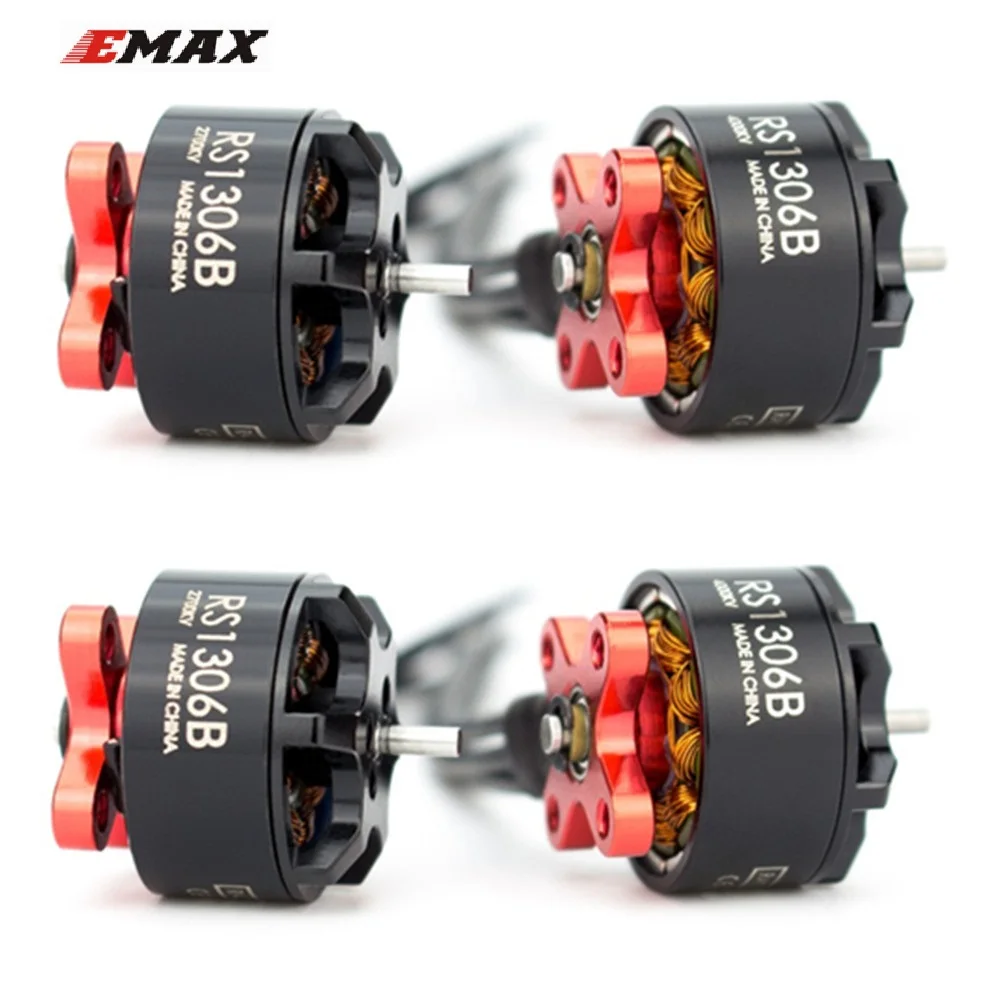 

1/4pcs EMAX 1306 RS1306 Version 2 RS1306B 2700KV/4000KV Brushless Motor 3-4S for RC MultiRotor Fpv Racing Drone Spare Part