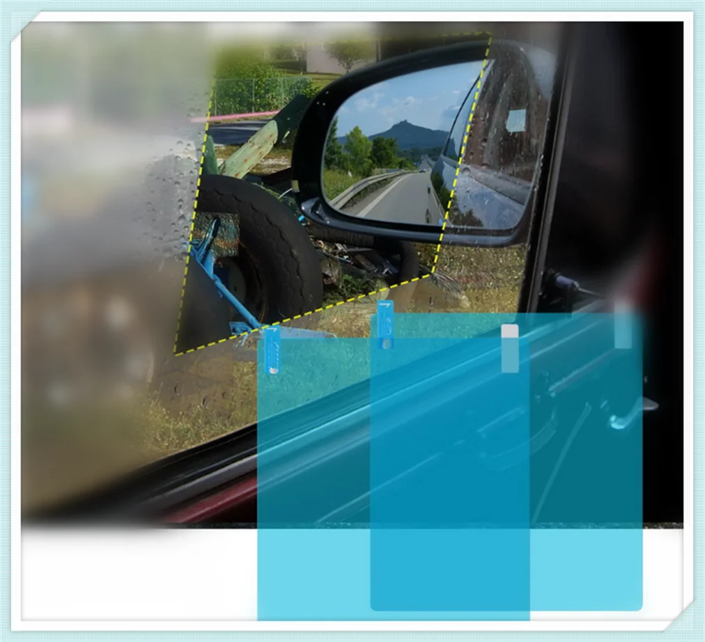 Universal car accessories rearview mirror nano waterproof membrane for Jeep Liberty Trailhawk Commander Renegade Cherokee SAHALA