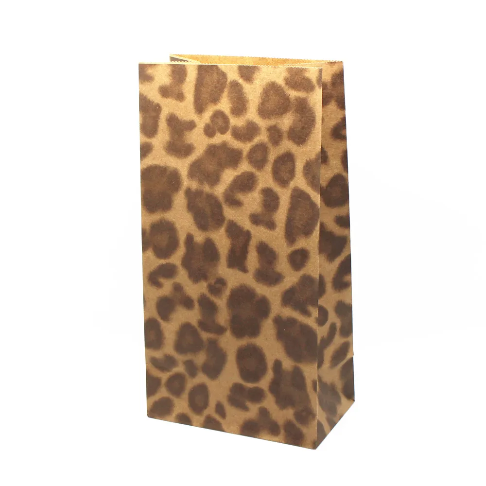 Dhl 300 Stks/partij 23*12*7.5 Cm Open Top Kraftpapier Gift Verpakking Zak Stand Up Luipaard Print flat Top Gift Shopping Pakket Zakken Dhl 300 Stks/partij 23*12*7.5 Cm Open Top Kraftpapier Gift Verpakking Zak Stand Up Luipaard Print flat Top Gift Shopping Pakket Zakken
