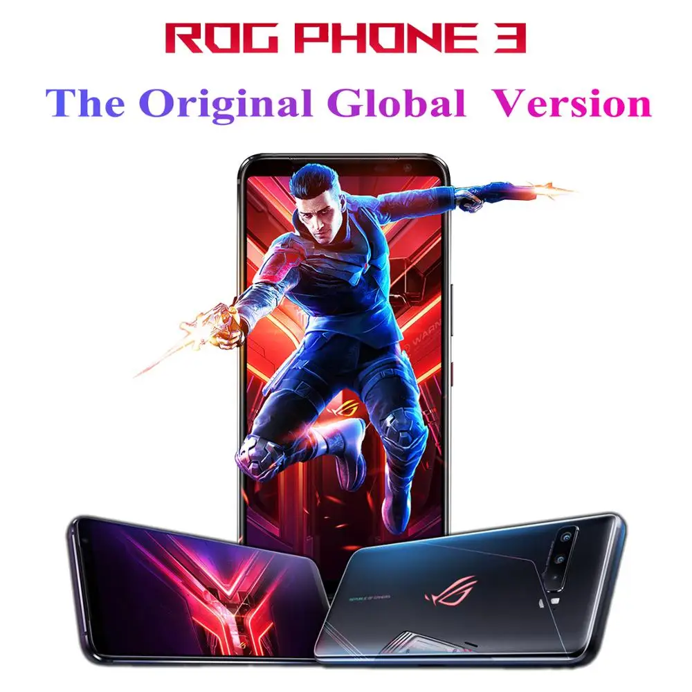 Global Version ASUS ROG Phone 3 ZS661KS 5G Smartphone Snapdragon 865/865Plus 6000mAh NFC Android Q 144Hz Gaming Phone ROG3 Global Version ASUS ROG Phone 3 ZS661KS 5G Smartphone Snapdragon 865/865Plus 6000mAh NFC Android Q 144Hz Gaming Phone ROG3
