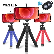 Tripod-Bracket Monopod Support Octopus Mobile-Holder Phone-Selfie-Stand Remote-Control