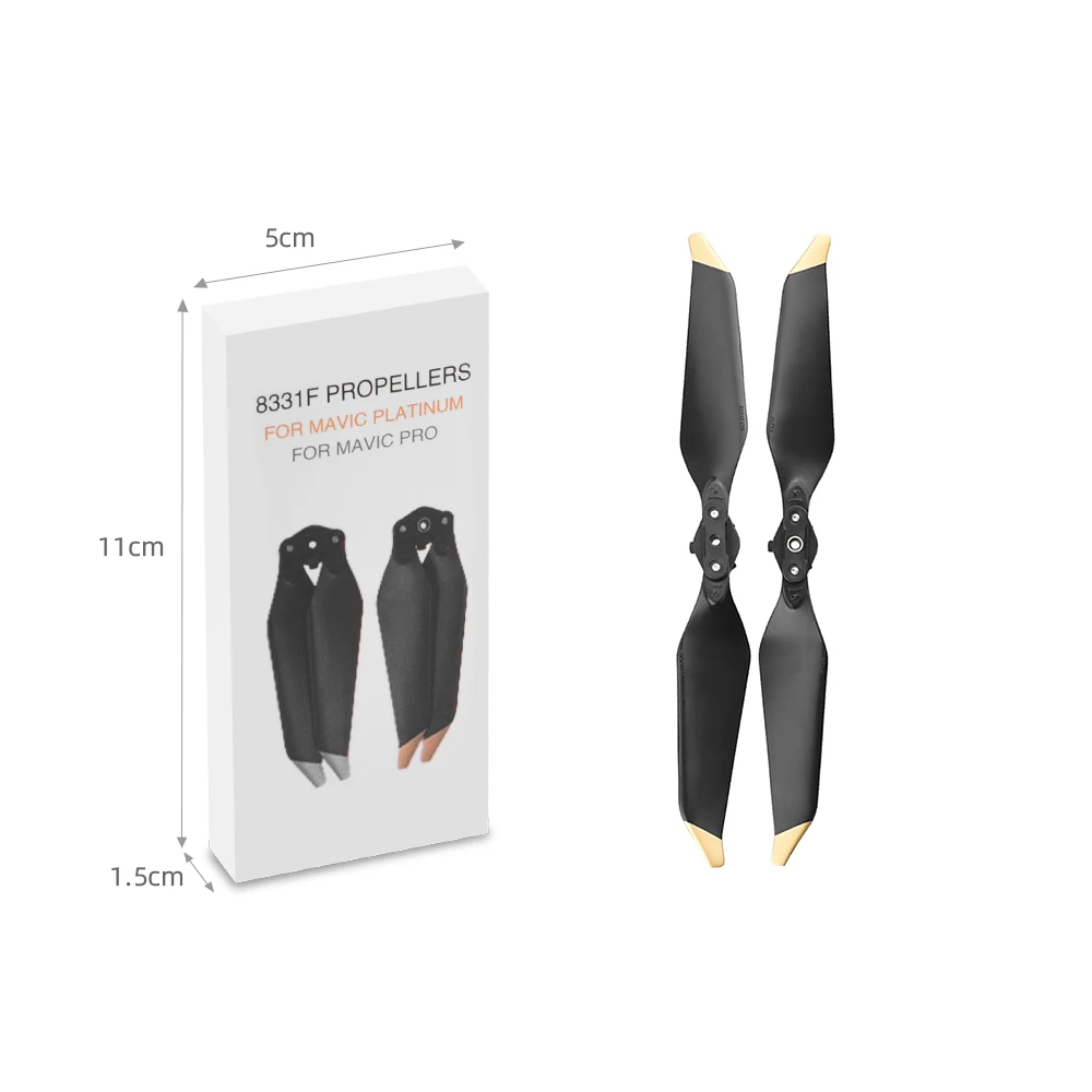 8pcs 8331 Low Noise Propeller, Scm PROPELLERS 8331F PLATINUM MAVIC FOR PRO