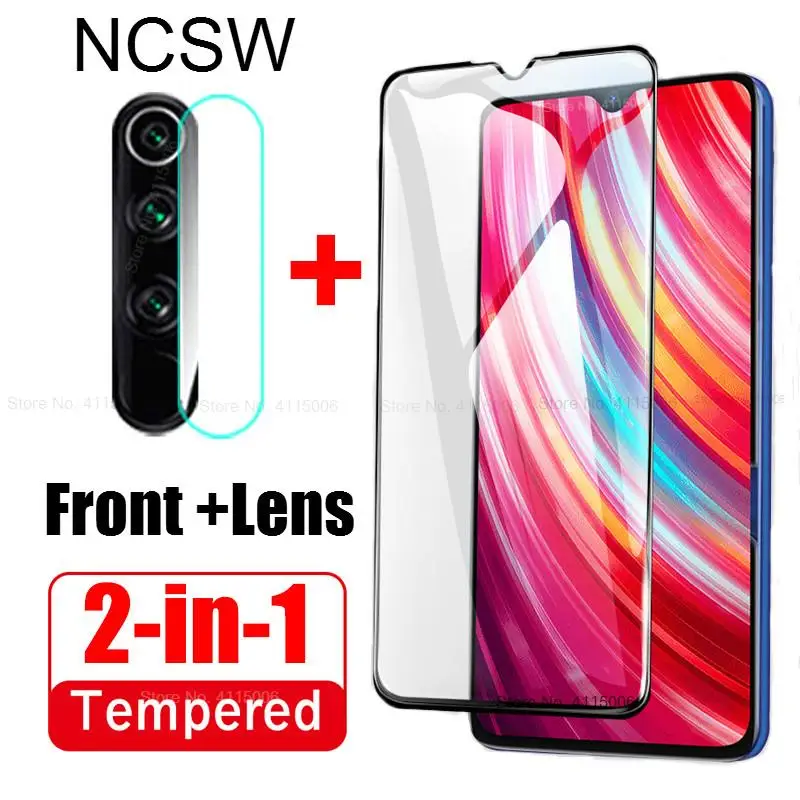 

2-in-1 Tempered Glass Screen Protector For Xiaomi Redmi Note8 K20 Note 8 7 6 5 Pro 7 7A 6A 5plus 9H Camera Lens Protective Film