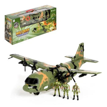 

Army plane with soldiers, lights and sound effects