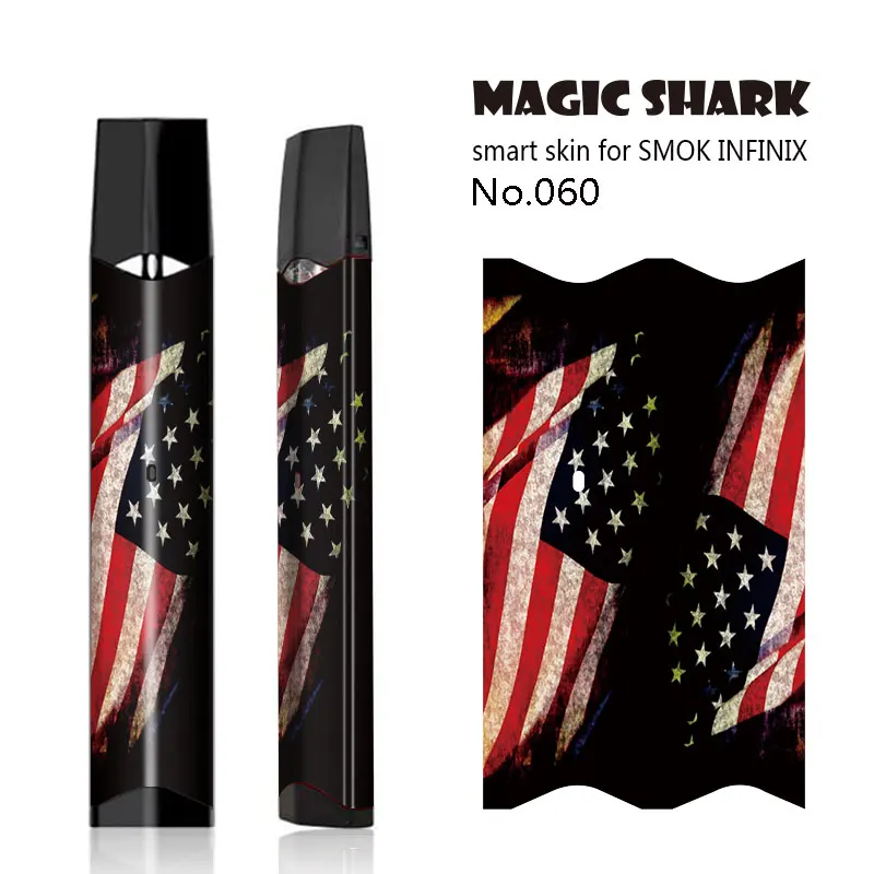 Magic Shark Boom Money Venum флаг США Бэтмен злой ПВХ Bumpy стикер пленка кожаный чехол для Smok Infinix 051-062