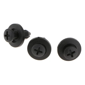 

100X Plastic Rivets Car Fastener Clips Door Panel Screws 6mm Hole Dia