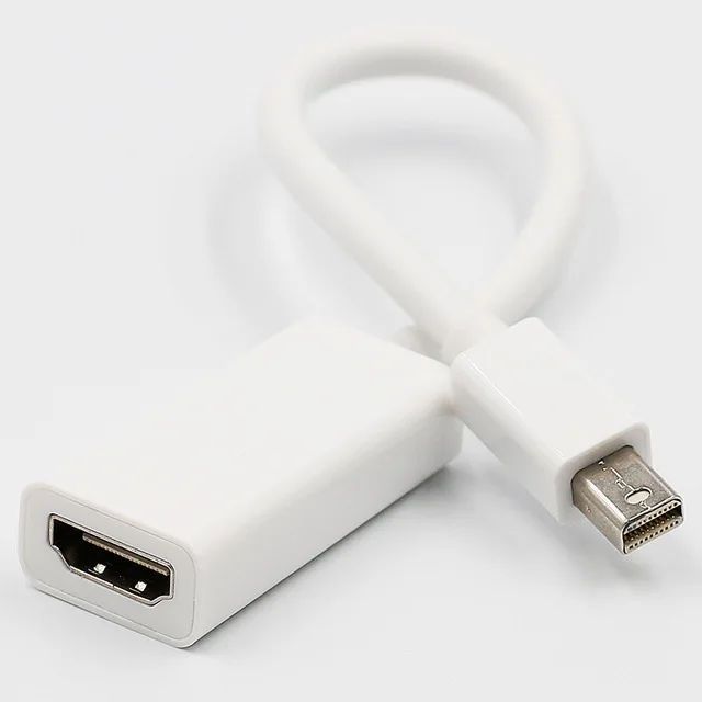 Белый Мини адаптер DP к HDMI кабель для Apple Mac Macbook Pro Air Ноутбук Дисплей порт Дисплей Порт DP к HDMI конвертер для Thinkpad - Цвет: Белый