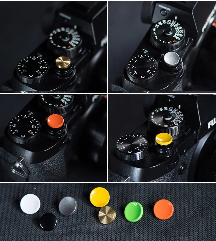 Concave Surface Metal Camera Shutter Release Button Leica/Canon/Nikon/Minolta/Fujifilm