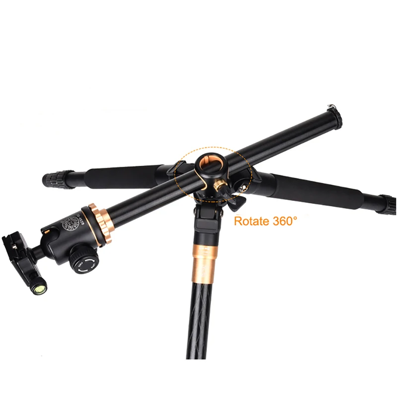 QZSD Q999H Aluminium Alloy Camera Tripod Video Monopod Professional Extendable Tripod with Quick Re