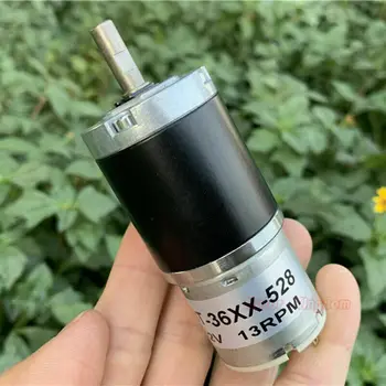 

36MM Geared Motor 12V13RPM Slow Speed Super Torque Full Metal Planetary Gear Motor JT-36XX-528 Engine
