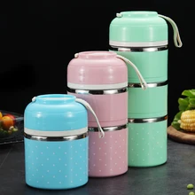 WORTHBUY ALS Tropfen Verschiffen Japanischen Tragbare Lunch Box Für Kinder Schule Edelstahl Bento Box Dicht Lebensmittel Container(China)