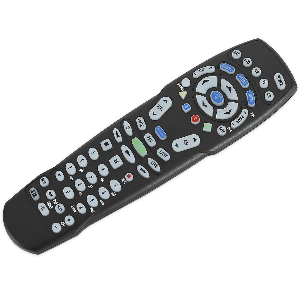Rc122 для спектра времени Warner Кабельный комплект Топ коробки с ТВ Dvd видеомагнитофон аудио устройств дистанционное управление Rc1226001/04b Twc