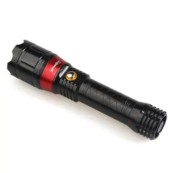 

New Q5/Red Laser Flashlight Lamp Rotating Focus 3 Mode 300LM LED Torch