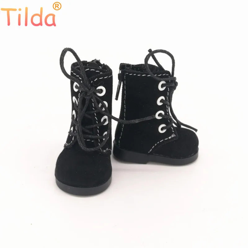 Tilda 5cm chaussures pour poupées de chiffon BJD jouet bottes décontractées 1/6 chaussures rétro pour EXO 20cm corée KPOP poupées en peluche accessoires pour poupée jouet