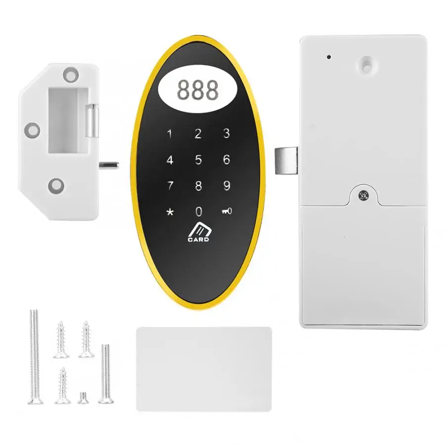 Keyless сенсорная клавиатура Пароль RFID карта ключ металлический цифровой электронный замок для сауны