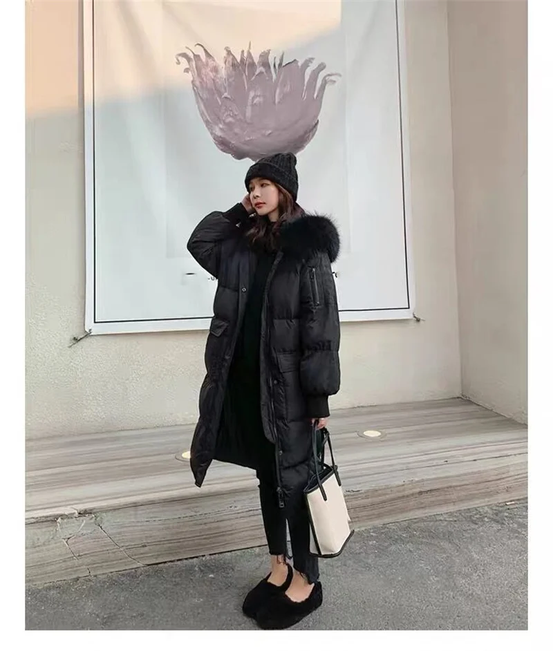 Winter Down Padded Jacket Women Mid-Length 2021 New Korean Version Tide Bread Clothes Loose Padded Coat Thick Padded Jacket M143