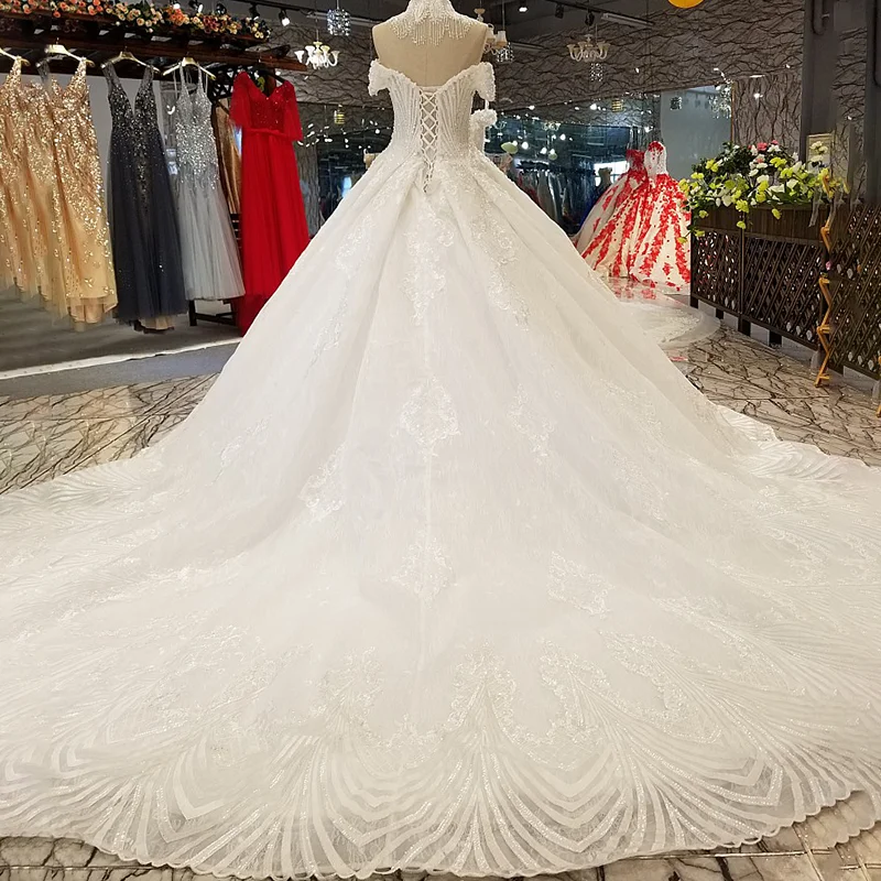 LS97770 свадебное платьеМилая нарядное платье 2018 с бисером ожерелье открытыми