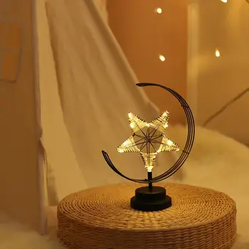 

Retro Table Lamps For Bedroom Living Room LED Bedside Lamp Art Modern Bed Lamp Night Light Christmas Decoration Bedside Lamp