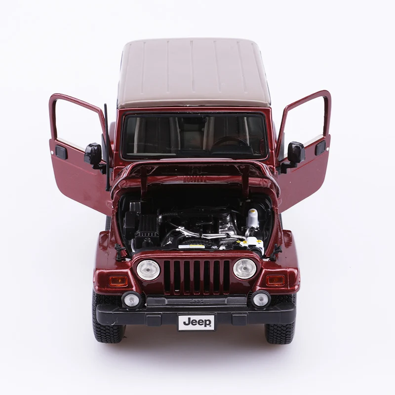 Maisto 1: 18 модель автомобиля из сплава модель Jeep Wrangler Sahara модель автомобиля Оригинальная Заводская коллекция подарок украшение