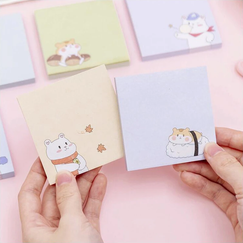 

Four Seasons White Bear Sticky Notes Post Sticker Scrapbook Diary Planner Memo Pads Office Stationery School Supplies 80 Sheets