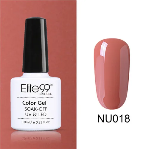 Elite99 Радужный гель для ногтей с блёстками лак Soak Off UV светодиодный голограмма лак для ногтей 10 мл голографический эффект лак для ногтей - Цвет: NU018