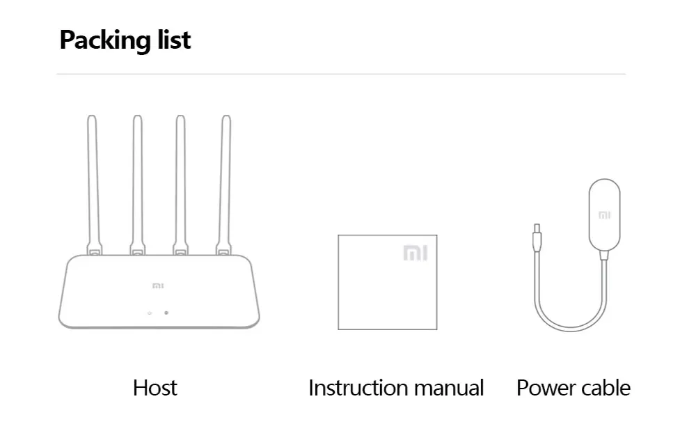 Xiaomi-Mi WiFi 4A Router, Edição Gigabit, 2.4GHz,