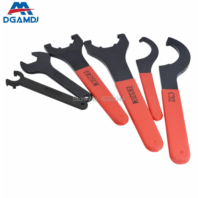 ER nut wrench ER8 ER11 ER16 ER20 ER25 ER32 ER40 A type M type UM APU13 APU16 C20 C25 C32 ISO20 / 25 tool handle nut wrench wrench nut collet