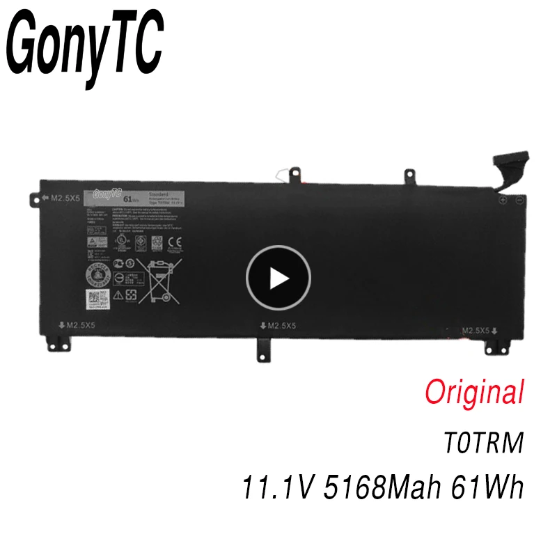 Оригинальный аккумулятор для ноутбука GONYTC T0TRM Dell XPS 15 9530 Precision M3800 TOTRM H76MV 7D1WJ