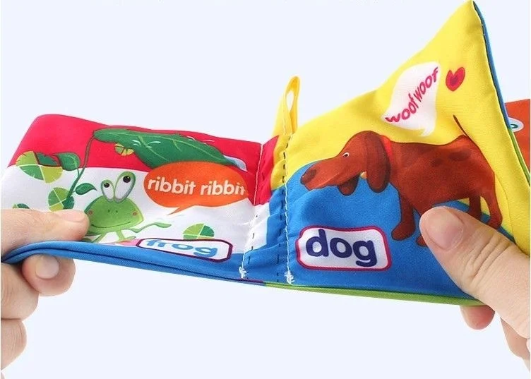 

Cute Infant Kid Intelligence Bed Cognize Books Baby Animal Cloth Book Development Toy and Have More Color Choose Interesting