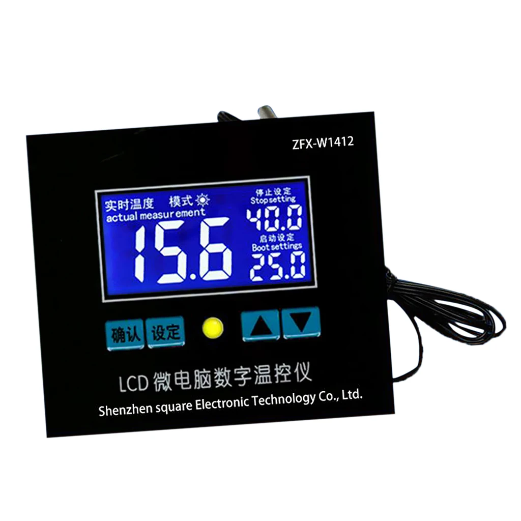Temperature Thermostat Controllers, Fahrenheit & Centigrade, 12V for Sous Vide, Home Brewing, Oven, Incubator