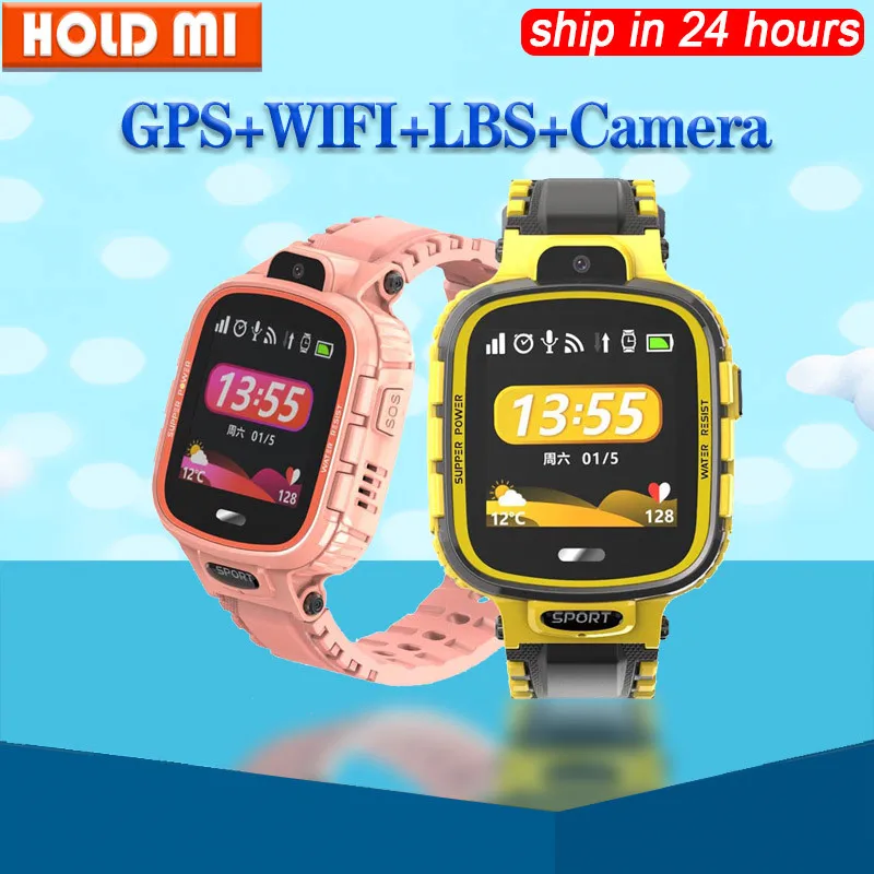 

Smart Watch Camera GPS WIFI IP67 waterproof for Kids Tracker Phone Smart GPS Children SOS Monitor Position Watch 500mAh Battery