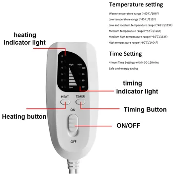 

Adjustable Physiotherapy Heating Pad Temperature Control Winter Electric Blanket Neck Warm Pain Relief Intelligent Home Shoulder