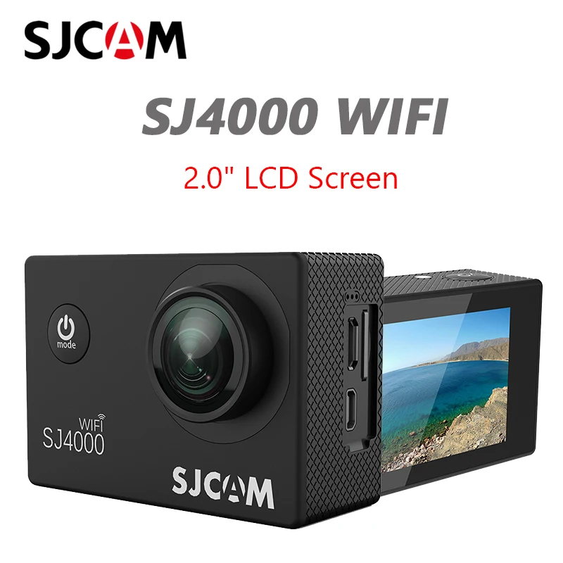Оригинальная Экшн камера SJCAM SJ4000 с Wi Fi ЖК экран 2 0 дюйма Спортивная Подводная мини