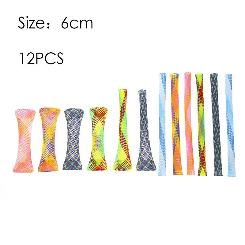 A 6 шт ПЭТ забавная игрушка для кошек из весенней линейки трубка котенок Интерактивная чеканка дразнящие игрушки дл животных для малых и средних кошек и собак, чтобы играть - Color: A
