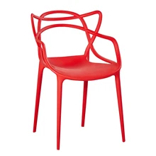 Cat ear chair modern simple leisure chair outdoor plastic chair rattan chair thick dining chair hollow back coffee chair