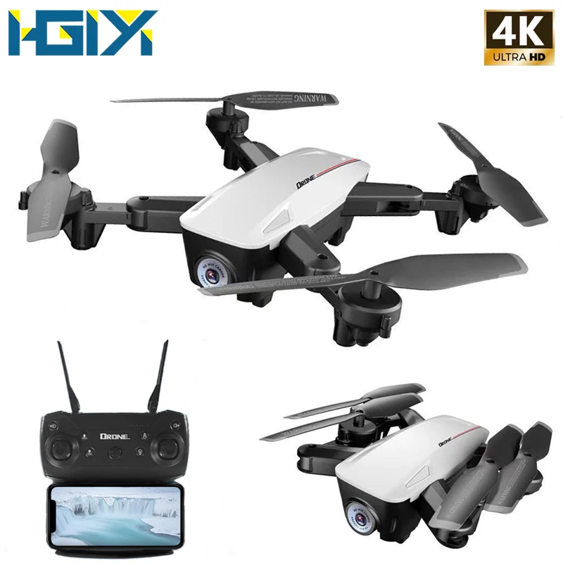 

HYIGI LX100 RC Drone With 4K 1080P HD Camera Quadcopte Optical Flow Positioning WIFI FPV Foldabler Helicopter Drones Follow Me