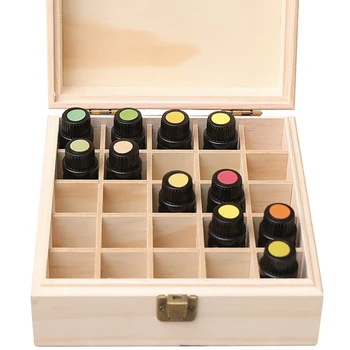 

Solid Wood Essential Oil Storage Box High-Grade Essential Oil Case Essential Oil Display Stand Organizer