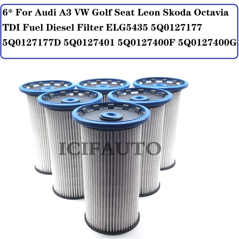 Для Audi A3 VW Golf Seat Leon Skoda Octavia TDI топливный дизельный фильтр ELG5435 5Q0127177 5Q0127177B 5Q0127401