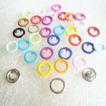 

New Multi colors 300sets 11mm Rings prong snap buttons Metal Press Button free shipping