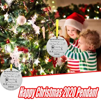 

2020 Christmas Ornaments Friends Gift Holiday Decor Santa Hat Xmas Tree Decorat Christmas Tree Hanging Home Xmas Navidad
